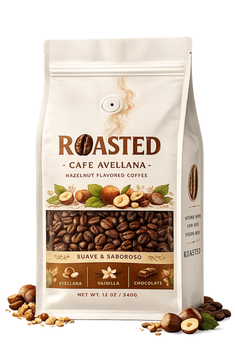 ROASTED Café Avellana coffee pouch